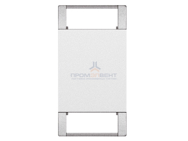 LivingLight Клавиша с 2 отверстиями для вставки символа, размер 1 модуль, цвет белый