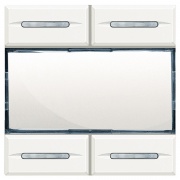 Axolute Сценарный выключатель может быть настроен на 4 независимых сценария, сохраненных в сценарном