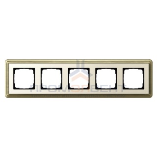 Рамка 5-ая Gira ClassiX Бронза/Кремовый