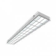 Светодиодный светильник "ВАРТОН" спортивный накладной 1195*200*50мм 36 ВТ 4000К с защитной сеткой с функцией аварийного освещения