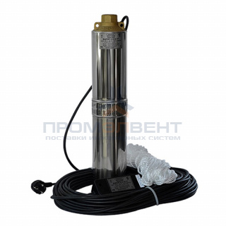 Насос скважинный Водолей БЦПЭУ 0,32-25 У (0,44 кВт,однофазный, Qmax 1,2 л/мин, Hmax 36м, кабель 25м)