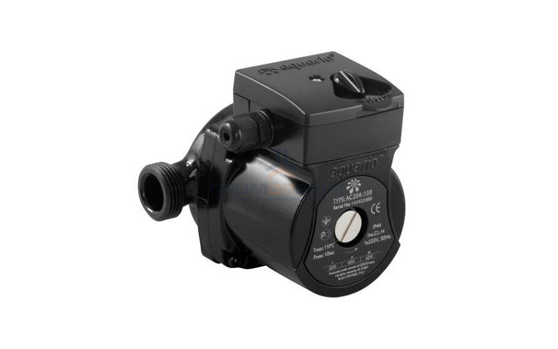 Насос циркуляционный Aquario AC 206-130 - 0,10 кВт (однофазный, Ду20, Hmax 6 м, Qmax 3 м³/ч)