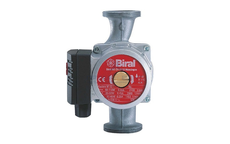 Насос циркуляционный Biral MX 12-1 180 (1x230В, Qmax 4 м³/ч, Hmax 3.6 м, с гайками 1