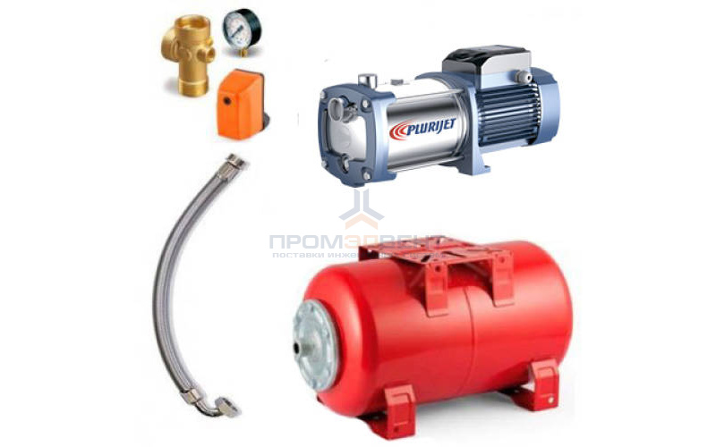 Насосная станция Pedrollo HYDROFRESH PLURIJETm 6/90-N-50CL - 1,10 кВт (Qmax 80 л/мин, с/х)