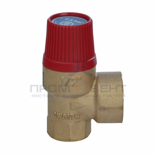Клапан предохранительный STOUT - 1/2", сброс 3/4" (ВР/ВР, Рн 1.5 бар, для систем отопления)