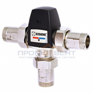 Клапан термостатический смесительный ESBE VTA562 - 1" (НР/НР, PN10, t35-60°C, с переходниками 1")