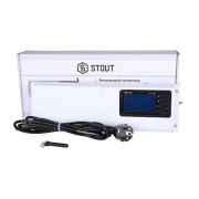 Контроллер термостатических клапанов безпроводной STOUT L-8E (на 8 зон управления + Ethernet, 230В)