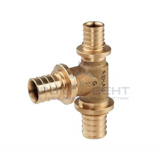 Тройник переходной REHAU PLATINUM - 20 x 20 x 16 (бронза, для труб из сшитого полиэтилена RAUTITAN)