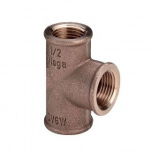 Тройник редукционный Viega 3130 - 1"1/4 x 3/4" x 1"1/4 (резьбовой, бронза без покрытия)