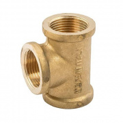 Тройник с внутренней резьбой ELSEN METALIT EBF07 - 1/2" (латунь без покрытия)