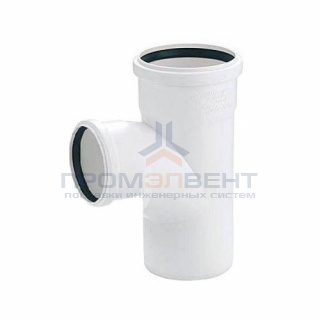 Тройник с уменьшенным отводом на 87° REHAU RAUPIANO PLUS - 110 x 50 (для внутренней канализации)