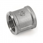 Муфта латунная резьбовая STOUT - 1/2" (никелированная)