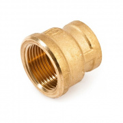 Муфта латунная резьбовая переходная STOUT - 1" x 1/2"