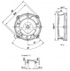 Вентилятор Ebmpapst W2E208-BA20-01 232x80мм AC осевой 