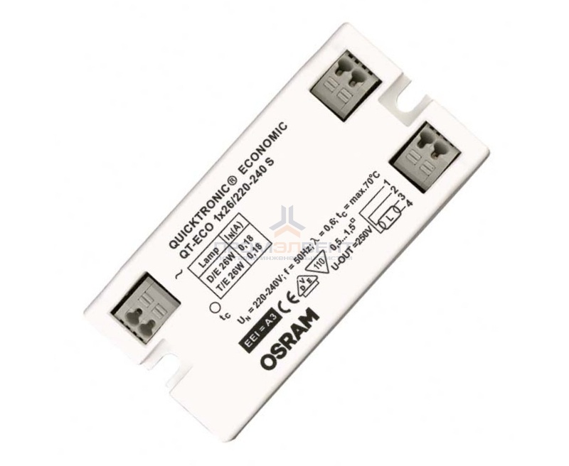 ЭПРА Osram QT-ECO 1x26 S для компактных люминесцентных ламп