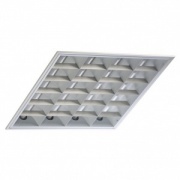 Светильник грильято TLGR424 W 4х24 Вт ЭПРА 588х588, белый растровый