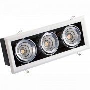 Карданный светодиодный светильник FL-LED Grille-111-3 90W 3000K 7200lm 525x195mm