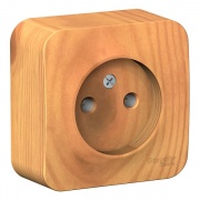 Розетка без заземления без шторок Blanca Schneider Electric 16А 250В ясень изол.пластина