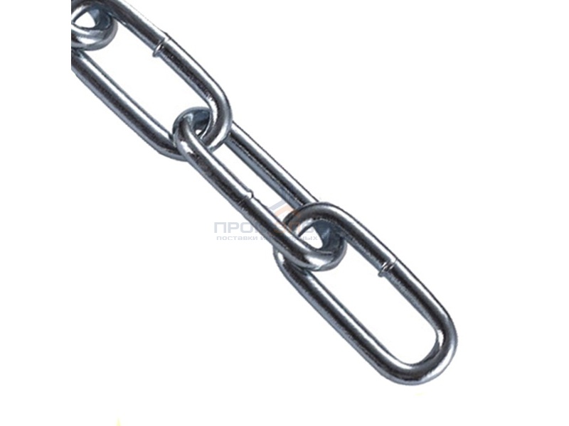 Цепь длиннозвенная (DIN763) 6мм (упаковка 18м)