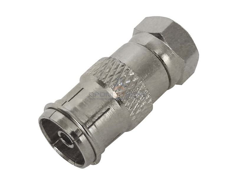 Переходник штекер F - гнездо TV