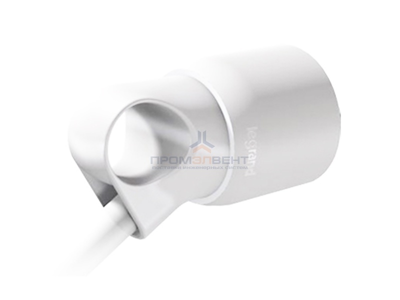 Розетка Legrand с заземлением 16А с кольцом белая