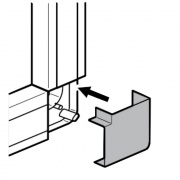 Плоский угол 20x12мм Legrand METRA