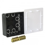 Коробка уравнивания потенциалов КУП 100х100х45мм с/у с шиной на 8 зажимов