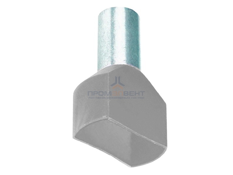 Наконечник-гильза двойная изолированная НШВИ2 4,0кв.мм - 12мм серый (100шт) DKC