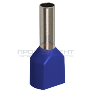 Наконечник штырьевой втулочный изолированный НШвИ(2) 2,5-10(уп.100шт) КВТ