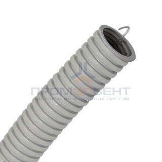 Труба гофрированная ПВХ d40мм с протяжкой [бухта 15м]
