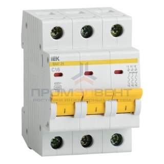 Автоматический выключатель ВА47-29 3Р  3А 4,5кА характеристика С ИЭК (автомат)