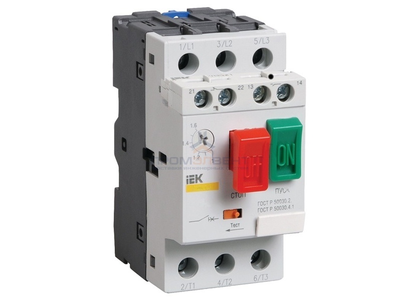 Пускатель ПРК32-2,5 In2,5A Ir1,6-2,5A Ue 660В ИЭК