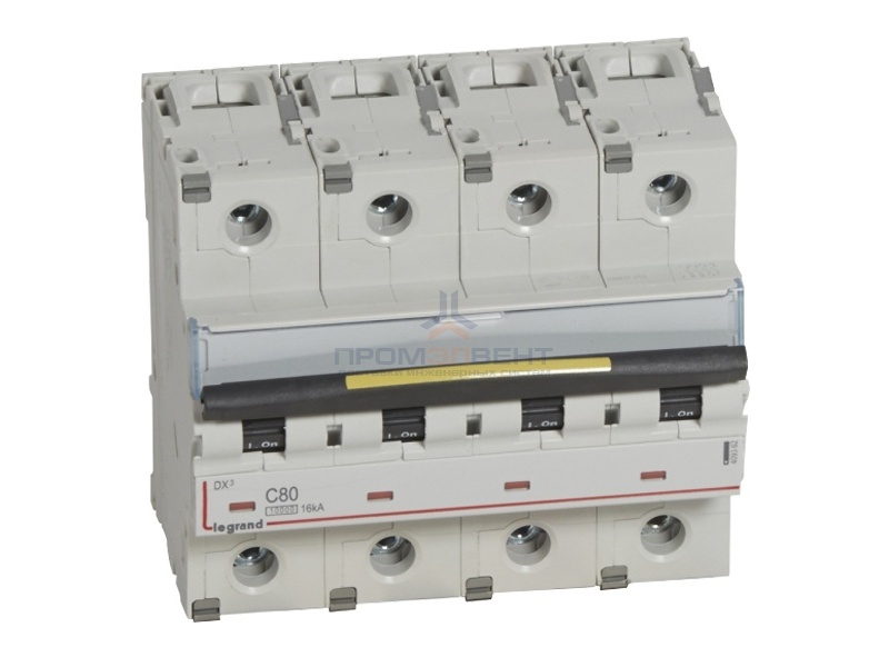 Автоматический выключатель Legrand DX3 4П C80A 10kA/16kA (автомат)