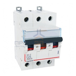 Автоматический выключатель Legrand DX3-E C25 3П 6000/6kA (автомат)