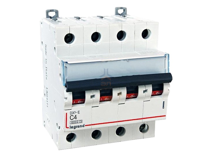Автоматический выключатель Legrand DX3-E C4 4П 6000/6kA (автомат)