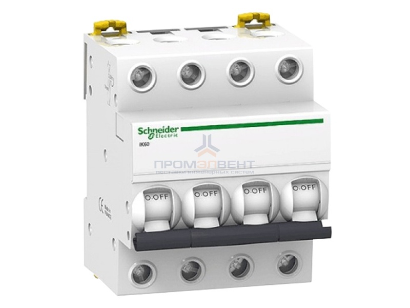 Автоматический выключатель Schneider Electric Acti 9 iK60 4П 6A 6кА C (автомат)