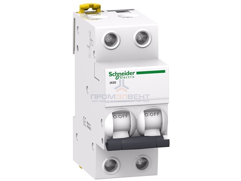 Автоматический выключатель Schneider Electric Acti 9 iK60 2П 10A 6кА C (автомат)
