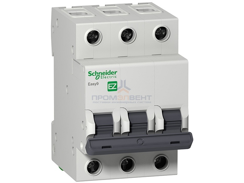 Автоматический выключатель Schneider Electric EASY 9 3П 25А С 4,5кА 400В (автомат)