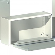 Сварной металлический корпус CDE, 300х300х120 мм, с фланцами, IP55