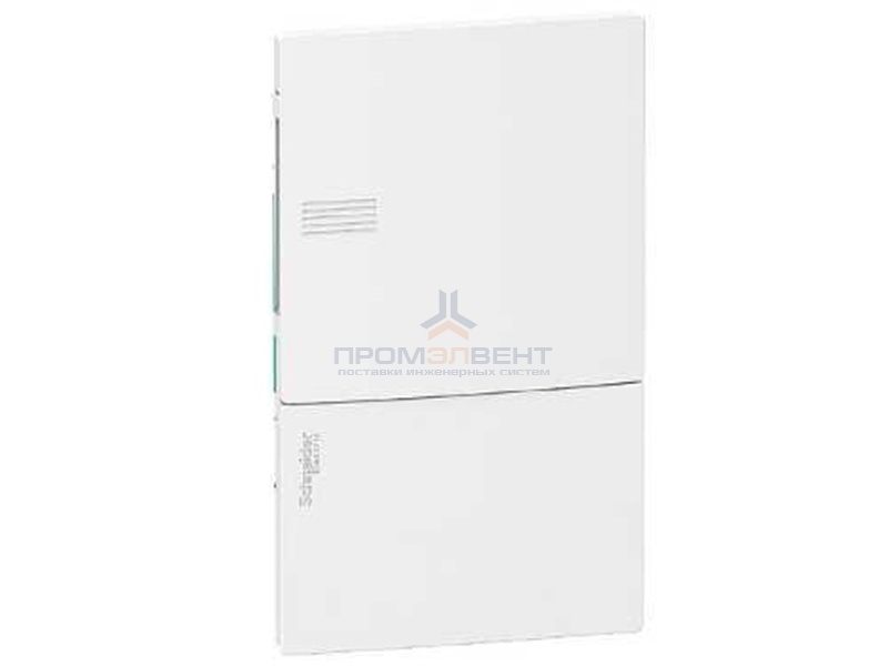 Бокс встраиваемый Schneider Electric Mini Pragma 4 модуля с белой дверью с клемниками N+PE