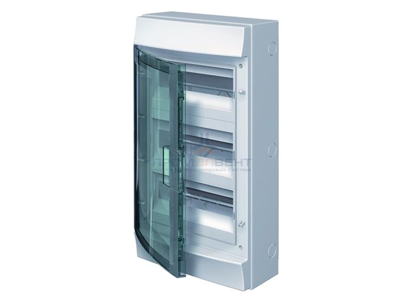 Влагозащищенный настенный бокс ABB Mistral65 36М (3х12) прозрачная дверь с клеммным блоком