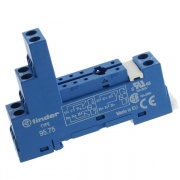 Розетка Finder 95.75 с винтовыми клеммами для реле 40.51/40.52/40.61/44.52/44.62 (с зажимной клетью)