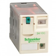Миниатюрное реле Schneider Electric Zelio Relay  RXM 4 контакта, светодиод 24В DC 6A