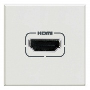 Розетка HDMI 2 модуля Axolute Белый